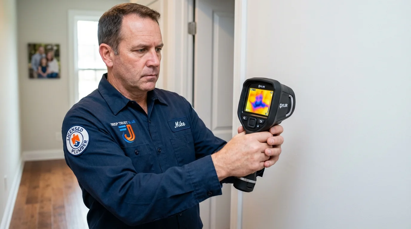 Thermal imaging leak detection by Johns Plumbing LLC in Boulder Creek